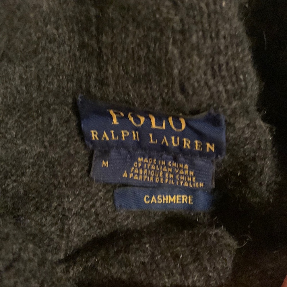 Grey Ralph Lauren cashmere turtleneck